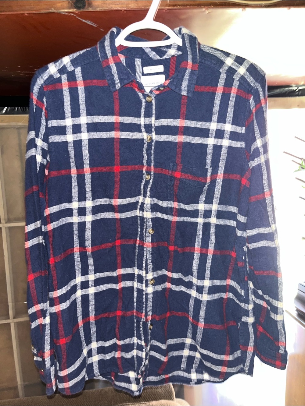 Women’s Medium “Boyfriend Shirt” Long Sleeved Top American Eagle